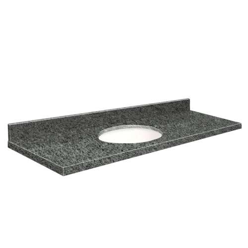 G6122-E8 Nouveau 61-in x 22-in Granite Single Bowl Vanity Top With Eased Edge, Blue Pearl