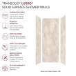 LWK363696-185 Lusso 36-in x 36-in x 96-in Glue to Wall 3-Piece Shower Wall Kit, Creme Carmel