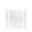 LWK483672-181 Lusso 48-in x 36-in x 72-in Glue to Wall 3-Piece Shower Wall Kit, Palladio White