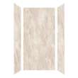 LWK483696-185 Lusso 48-in x 36-in x 96-in Glue to Wall 3-Piece Shower Wall Kit, Creme Carmel