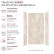 LWK483696-185 Lusso 48-in x 36-in x 96-in Glue to Wall 3-Piece Shower Wall Kit, Creme Carmel