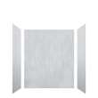 LWK603672-190 Lusso 60-in x 36-in x 72-in Glue to Wall 3-Piece Shower Wall Kit, Bellanca