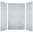 LWK606096-190 Lusso 60-in x 60-in x 96-in Glue to Wall 3-Piece Shower Wall Kit, Bellanca