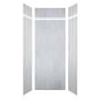 LWKX36368412-190 Lusso 36-in x 36-in x 84/12-in Glue To Wall 6-Piece Transition Shower Wall Kit, Bellanca