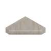 15-in x 15-in x 3-in Solid Surface Neo-Angle Corner Shower Seat, Creme Carmel, NCS1515-185