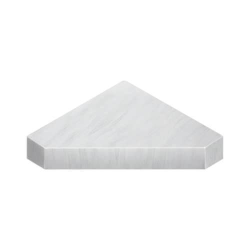 15-in x 15-in x 3-in Solid Surface Neo-Angle Corner Shower Seat, Bellanca, NCS1515-190