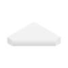 15-in x 15-in x 3-in Solid Surface Neo-Angle Corner Shower Seat, White, NCS1515-21