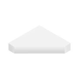 15-in x 15-in x 3-in Solid Surface Neo-Angle Corner Shower Seat, White, NCS1515-21