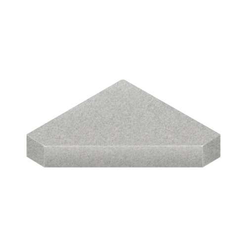 15-in x 15-in x 3-in Solid Surface Neo-Angle Corner Shower Seat, Grey Beach, NCS1515-27