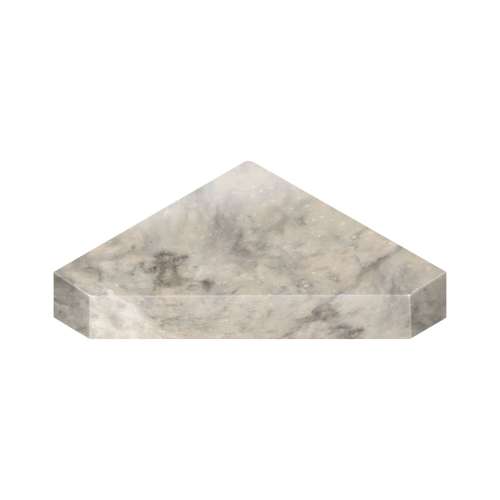 15-in x 15-in x 3-in Solid Surface Neo-Angle Corner Shower Seat, Sand Creme, NCS1515-49