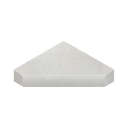 15-in x 15-in x 3-in Solid Surface Neo-Angle Corner Shower Seat, Lunar, NCS1515-50