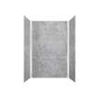 PPWK603696-59 Prodigy Plus 60-in x 36-in x 96-in Shower Wall Kit, Ashy Grey (8-in x 16-in Horizontal Tile Pattern with Stone Color)