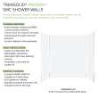PWK603672-531 Prodigy 60-in x 36-in x 72-in Shower Wall Kit, White Horizontal Tile