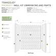 PWK603672-631 Prodigy 60-in x 36-in x 72-in Shower Wall Kit, White 3D Hexagon