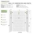 PWKX60368412-631 Prodigy 60-in x 36-in x 96-in Shower Wall Kit with Extension, White 3D Hexagon