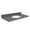 Q4322-4T Nouveau 43-in x 22-in Quartz Single Bowl Vanity Top With Eased Edge, Greystone
