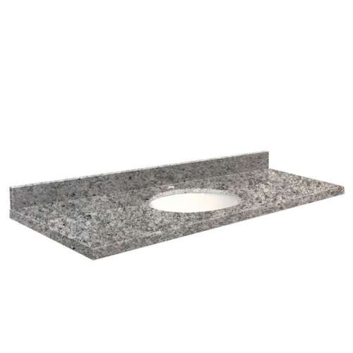 Q6122-4I Nouveau 61-in x 22-in Quartz Single Bowl Vanity Top With Eased Edge, Overture