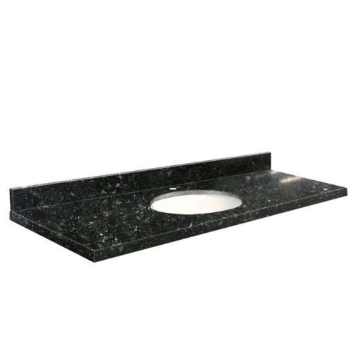 Q6122-4L Nouveau 61-in x 22-in Quartz Single Bowl Vanity Top With Eased Edge, Interlude