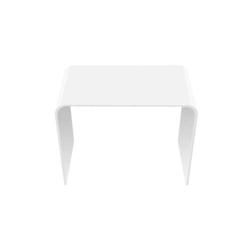 24-in Stand-Alone Solid Surface Shower Bench Seat, White, SASB241217-01