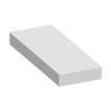 ASB3012-39 30-in x 12-in x 4-in Solid Surface Adjustable Shower Bench, Grey