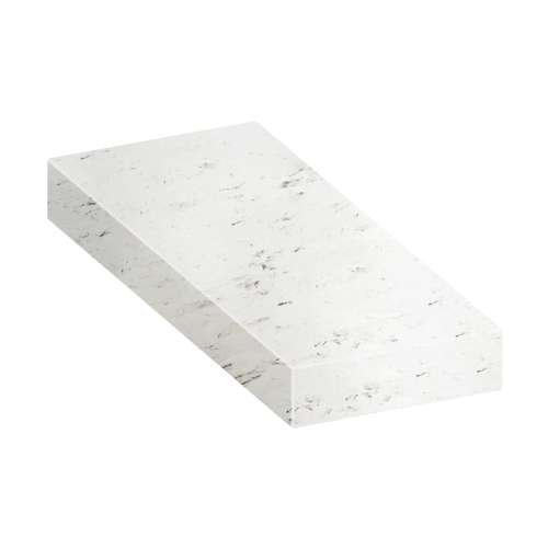ASB3012-47 30-in x 12-in x 4-in Solid Surface Adjustable Shower Bench, White Venito
