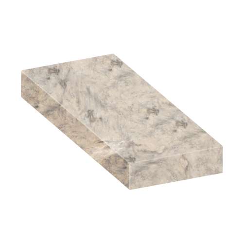 ASB3012-49 30-in x 12-in x 4-in Solid Surface Adjustable Shower Bench, Sand Creme