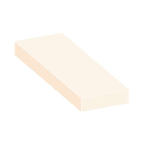ASB3612-02 36-in x 12-in x 4-in Solid Surface Adjustable Shower Bench, Cameo/Biscuit