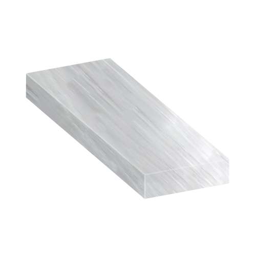ASB3612-186 36-in x 12-in x 4-in Solid Surface Adjustable Shower Bench, Glacier Grey