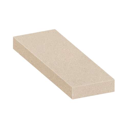 ASB3612-28 36-in x 12-in x 4-in Solid Surface Adjustable Shower Bench, Cashew