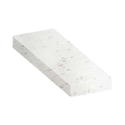 ASB3612-47 36-in x 12-in x 4-in Solid Surface Adjustable Shower Bench, White Venito
