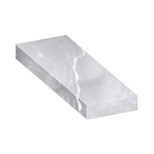 ASB3612-50 36-in x 12-in x 4-in Solid Surface Adjustable Shower Bench, Lunar