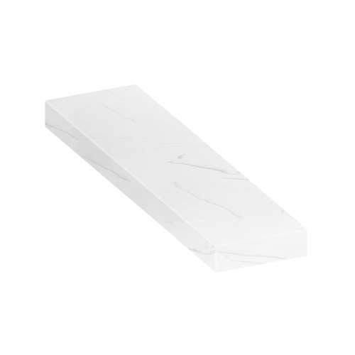 ASB4812-181 48-in x 12-in x 4-in Solid Surface Adjustable Shower Bench, Palladio White