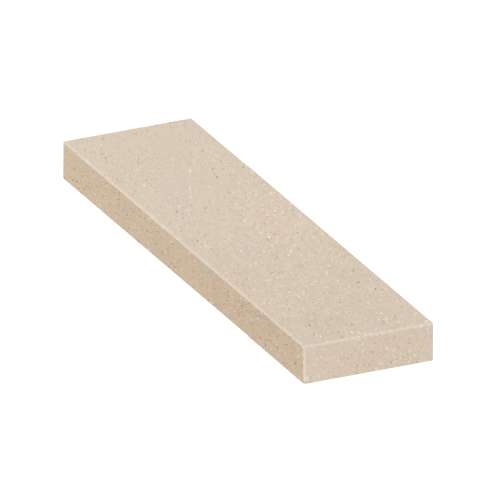 ASB4812-28 48-in x 12-in x 4-in Solid Surface Adjustable Shower Bench, Cashew