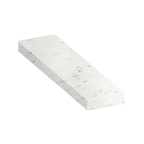 ASB4812-47 48-in x 12-in x 4-in Solid Surface Adjustable Shower Bench, White Venito
