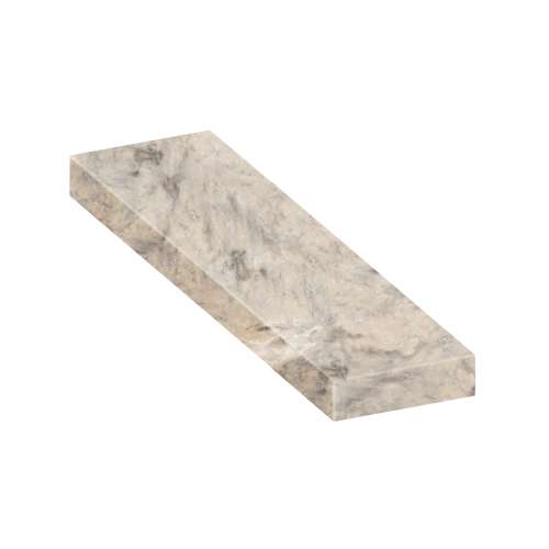 ASB4812-49 48-in x 12-in x 4-in Solid Surface Adjustable Shower Bench, Sand Creme