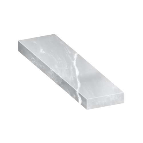 ASB4812-50 48-in x 12-in x 4-in Solid Surface Adjustable Shower Bench, Lunar