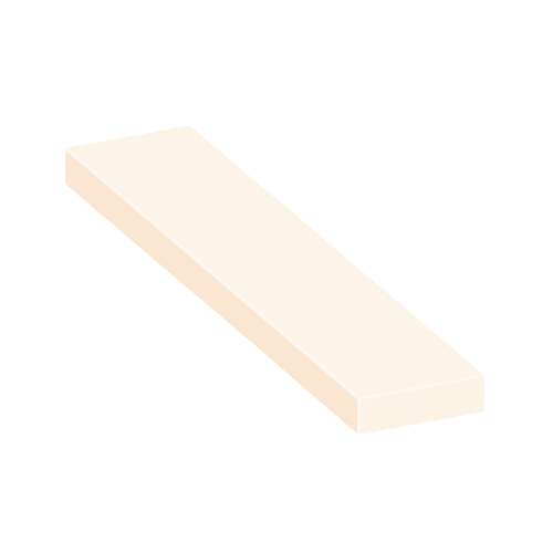 ASB6012-02 60-in x 12-in x 4-in Solid Surface Adjustable Shower Bench, Cameo/Biscuit