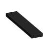 ASB6012-09 60-in x 12-in x 4-in Solid Surface Adjustable Shower Bench, Black