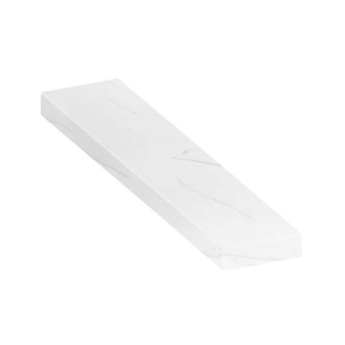 ASB6012-181 60-in x 12-in x 4-in Solid Surface Adjustable Shower Bench, Palladio White