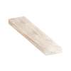 ASB6012-185 60-in x 12-in x 4-in Solid Surface Adjustable Shower Bench, Creme Carmel