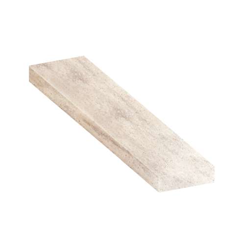 ASB6012-185 60-in x 12-in x 4-in Solid Surface Adjustable Shower Bench, Creme Carmel