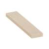 ASB6012-28 60-in x 12-in x 4-in Solid Surface Adjustable Shower Bench, Cashew