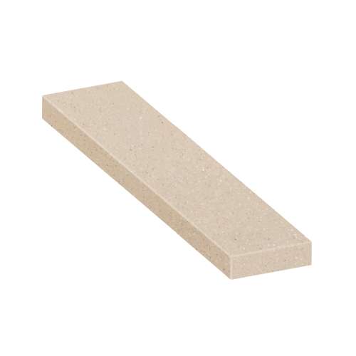 ASB6012-28 60-in x 12-in x 4-in Solid Surface Adjustable Shower Bench, Cashew