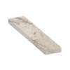 ASB6012-48 60-in x 12-in x 4-in Solid Surface Adjustable Shower Bench, Biscotti Marble