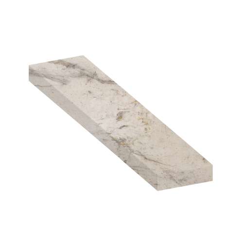ASB6012-48 60-in x 12-in x 4-in Solid Surface Adjustable Shower Bench, Biscotti Marble