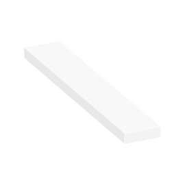 ASB7212-01 72-in x 12-in x 4-in Solid Surface Adjustable Shower Bench, White