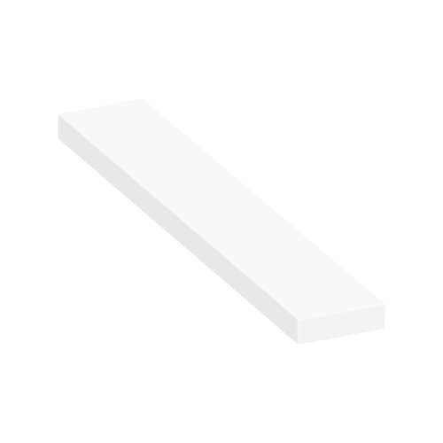 ASB7212-01 72-in x 12-in x 4-in Solid Surface Adjustable Shower Bench, White