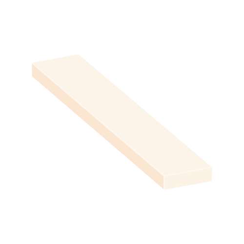 ASB7212-02 72-in x 12-in x 4-in Solid Surface Adjustable Shower Bench, Cameo/Biscuit