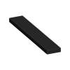 ASB7212-09 72-in x 12-in x 4-in Solid Surface Adjustable Shower Bench, Black