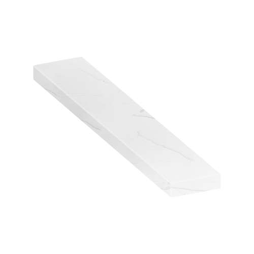 ASB7212-181 72-in x 12-in x 4-in Solid Surface Adjustable Shower Bench, Palladio White